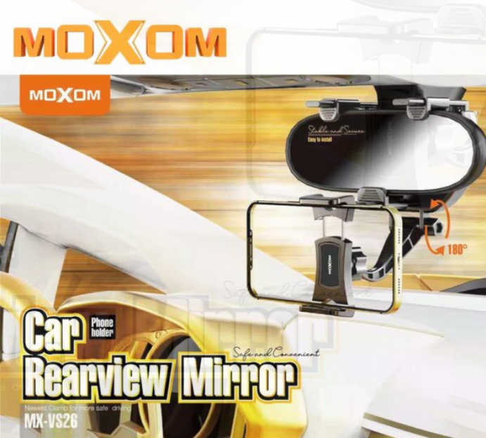 Moxom MX-VS26, Universal Car RearView Mirror Mount Phone Holder Stand Moxom MX-VS26, Universal Car RearView Mirror Mount Phone Holder Stand
